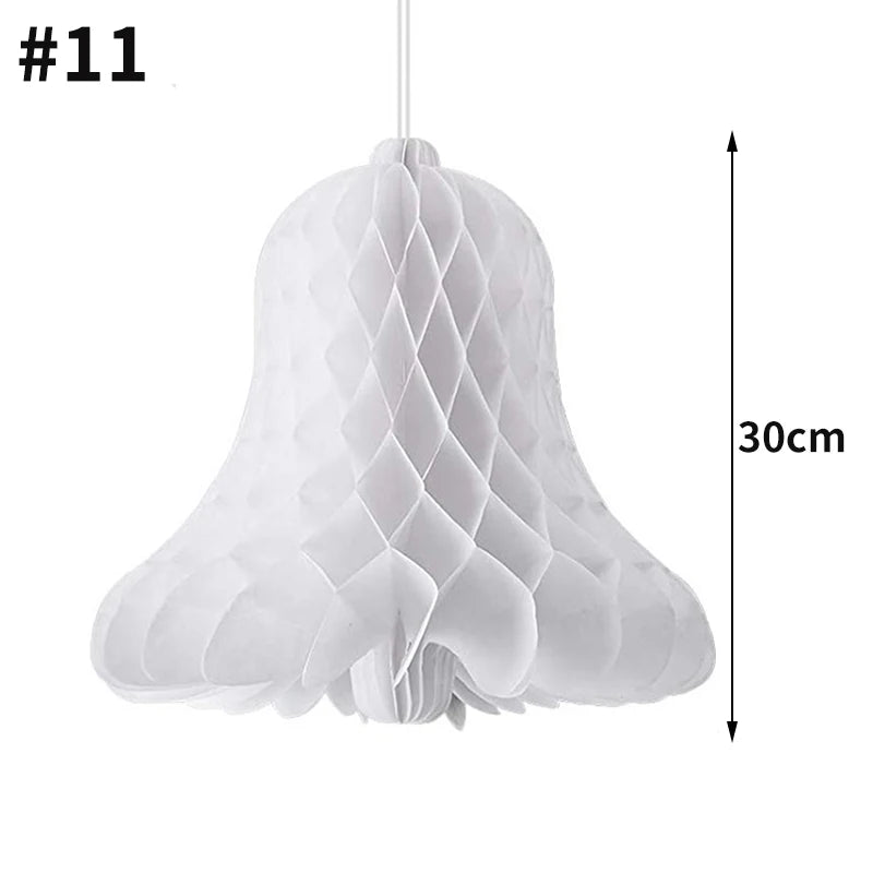 Christmas New Year Decorations Paper Honeycomb Ball Folding Christmas Tree 3D Ornament Home Wedding Decoration Desktop Ornament