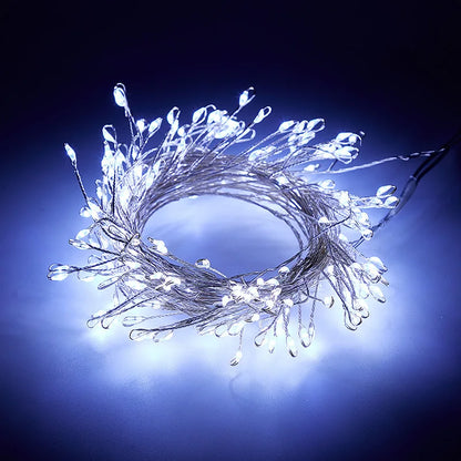 3/6/9M USB Power LED Firecracker String Lights Remote Control Garland Fairy Lights for Wedding Party Garden Christmas Decoration